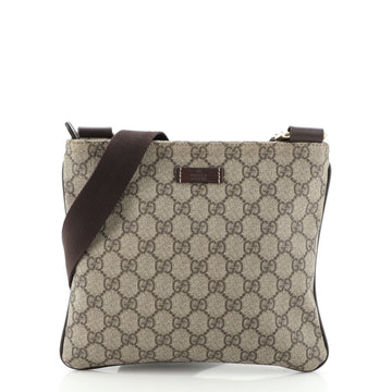 Gucci Zip Top Messenger Bag GG Coated Canvas Small