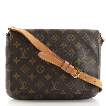 Louis Vuitton Musette Tango Handbag Monogram Canvas