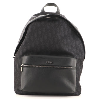 Christian Dior Rider Backpack Oblique Nylon with Leather Medium
