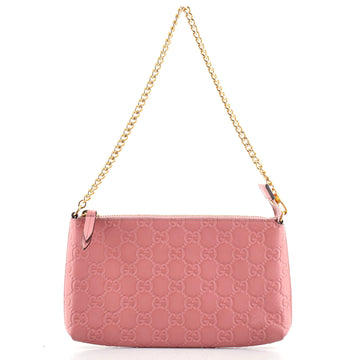 Gucci Chain Wristlet Wallet Guccissima Leather