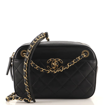 Chanel Chain Infinity Camera Bag Quilted Lambskin