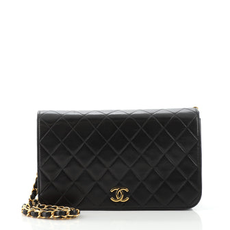 Chanel Vintage Full Flap Bag Quilted Lambskin Medium