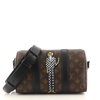 Louis Vuitton City Keepall Bag Monogram Canvas with LV Friends Patch Brown