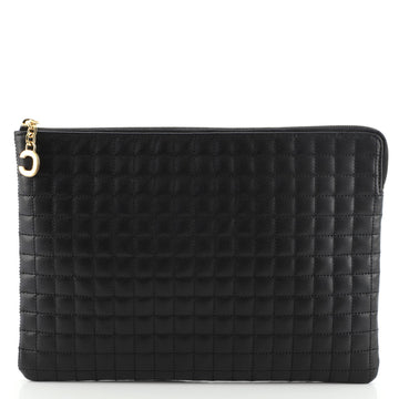 Celine C Charm Pouch Quilted Leather Medium