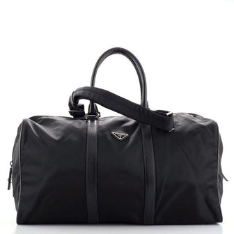 Prada Convertible Weekender Bag Tessuto with Saffiano Leather Large