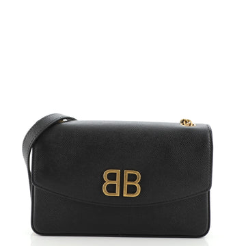 Balenciaga BB Chain Round Shoulder Bag Leather Small