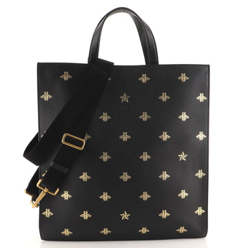 Gucci Convertible Soft Open Tote Printed Leather Tall