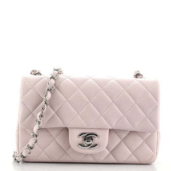 Chanel Classic Single Flap Bag Quilted Lambskin Mini