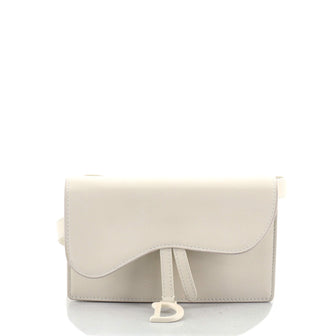 Christian Dior Saddle Rectangular Belt Bag Leather