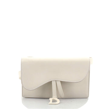 Christian Dior Saddle Rectangular Belt Bag Leather