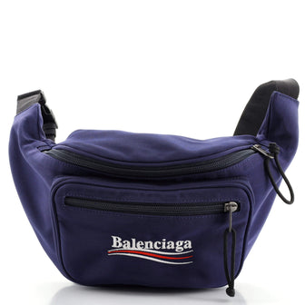 Balenciaga Explorer Belt Bag Canvas with Applique Medium