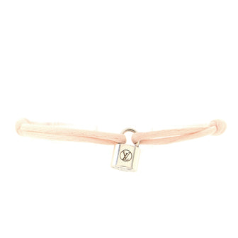 Louis Vuitton UNICEF X Virgil Abloh Lockit Bracelet Cord and Sterling  Silver Pink 118032342