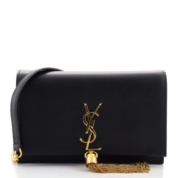 Saint Laurent Classic Monogram Tassel Chain Wallet Leather
