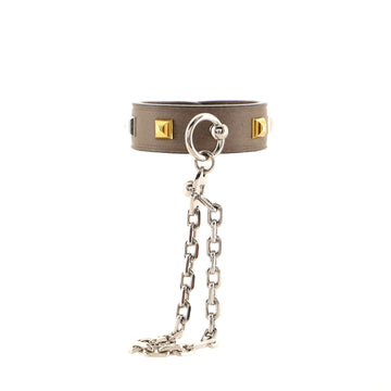 Hermes Medor Glove Holder Bag Charm Leather with Metal