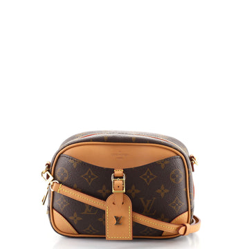 Louis Vuitton Deauville Handbag Monogram Canvas Mini