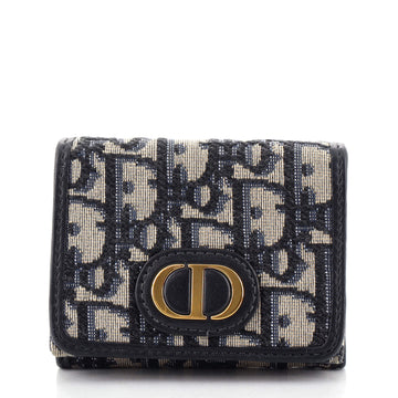 Christian Dior 30 Montaigne Lotus Wallet Oblique Canvas Compact