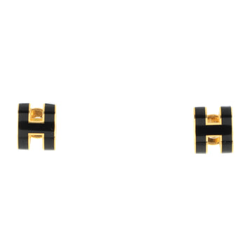 Hermes Pop H Stud Earrings Metal and Enamel