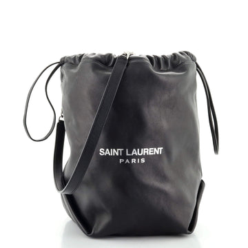 Saint Laurent Teddy Bucket Bag Leather Large
