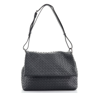 Bottega Veneta Adjustable Flap Shoulder Bag Intrecciato Nappa Medium