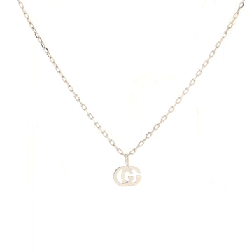 Gucci GG Running Necklace 18K White Gold with Diamond