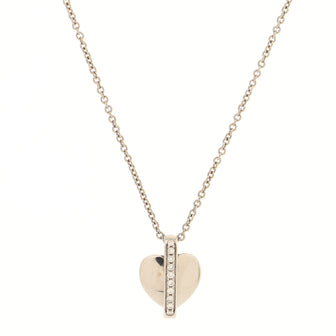 Piaget Swing Heart Necklace 18K White Gold with Diamonds