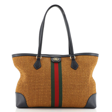 Gucci Ophidia Shopping Tote Straw Medium