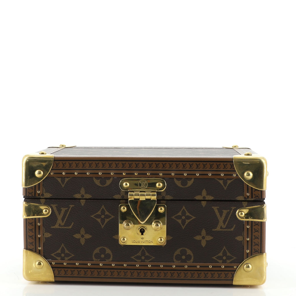 Louis Vuitton Ebene Monogram Coated Canvas Coffret Tresor 24 Brass Hardware  Available For Immediate Sale At Sotheby's