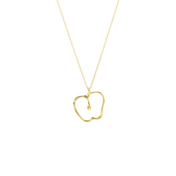 Tiffany & Co. Elsa Peretti Apple Pendant Necklace 18K Yellow Gold Large