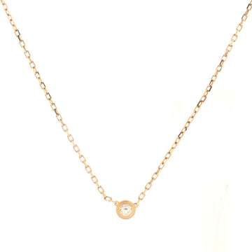 Cartier Diamants Legers Pendant Necklace 18K Rose Gold with Diamond Small