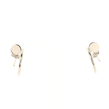 Cartier Juste un Clou Hoop Earrings 18K White Gold Small