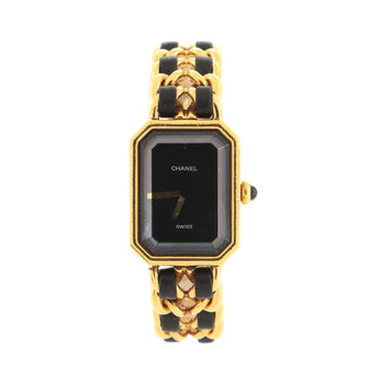 Chanel Premiere Rock Quartz Watch Plated Metal and Leather 20