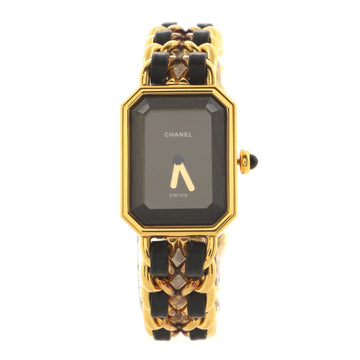 Chanel Premiere Rock Quartz Watch Plated Metal and Leather 20