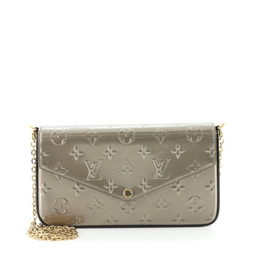 Louis Vuitton Felicie Pochette Limited Edition Metallic Monogram Vernis