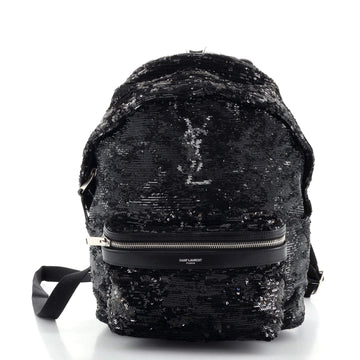 Saint Laurent City Backpack Sequins Mini