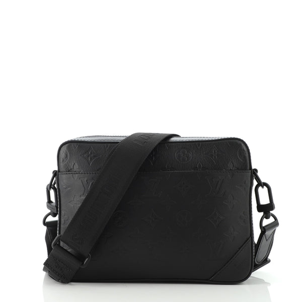 Duo Messenger Bag Monogram Shadow Leather