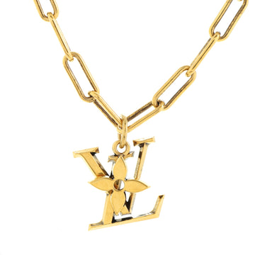 Louis Vuitton LV Flower Pendant Necklace Metal