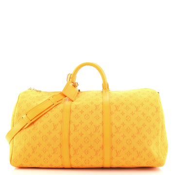 Louis Vuitton Keepall Bandouliere Bag Monogram Denim 50