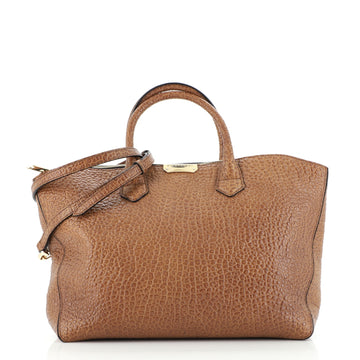 Burberry Dewsbury Convertible Tote Heritage Grained Leather Medium