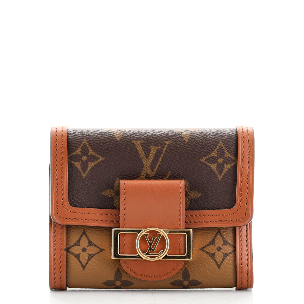 Louis Vuitton Dauphine Compact Wallet, Brown, One Size