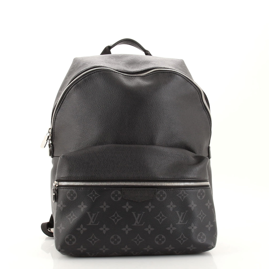 LOUIS VUITTON Taigarama Discovery Backpack Leather Noir M30230 Purse  90199274