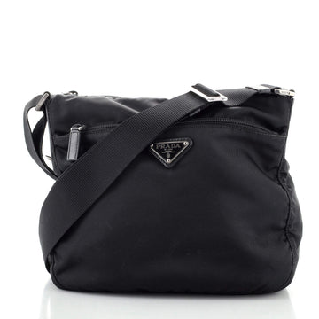 Prada Front Pocket Messenger Bag Tessuto Small