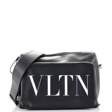 Valentino VLTN Zip Messenger Bag Leather Medium