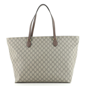 Gucci Ophidia Zip Tote GG Coated Canvas Medium