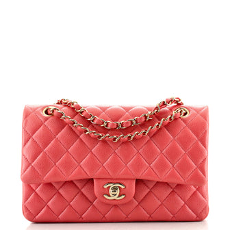 Chanel Classic Double Flap Bag Quilted Iridescent Caviar Medium