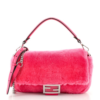 Fendi Baguette NM Bag Shearling Medium