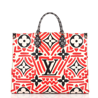 Louis Vuitton OnTheGo Tote Limited Edition Crafty Monogram Giant GM