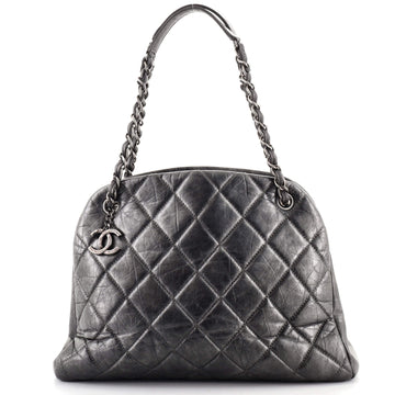 Chanel Just Mademoiselle Bag Quilted Aged Calfskin Large