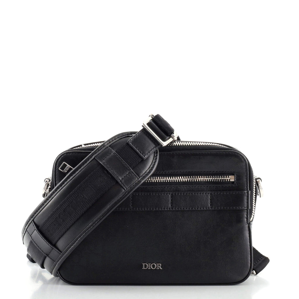 DIOR SAFARI MESSENGER BAG（Black Dior Oblique Galaxy Leather