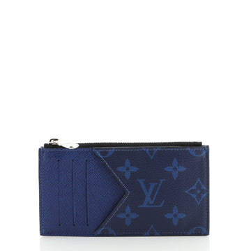 Louis Vuitton Coin Card Holder Monogram Taigarama