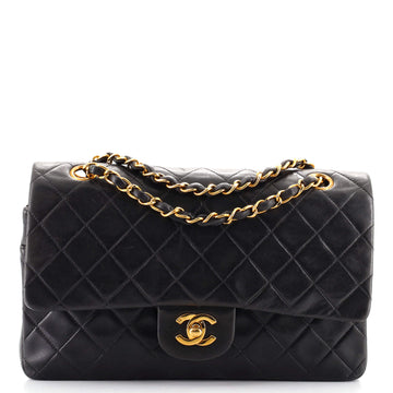 Chanel Vintage Classic Double Flap Bag Quilted Lambskin Medium